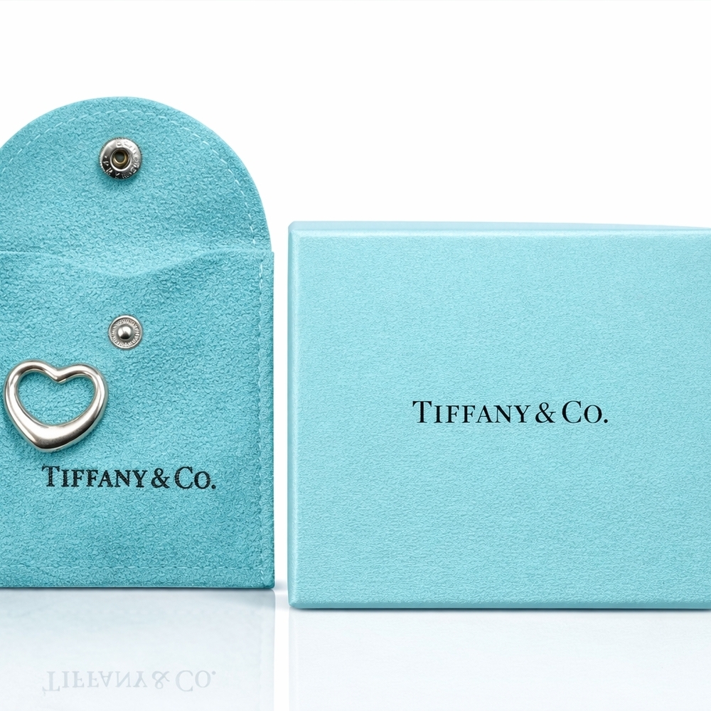 Tiffany & Co. Elsa Peretti Open Heart Charm Sterling Silver